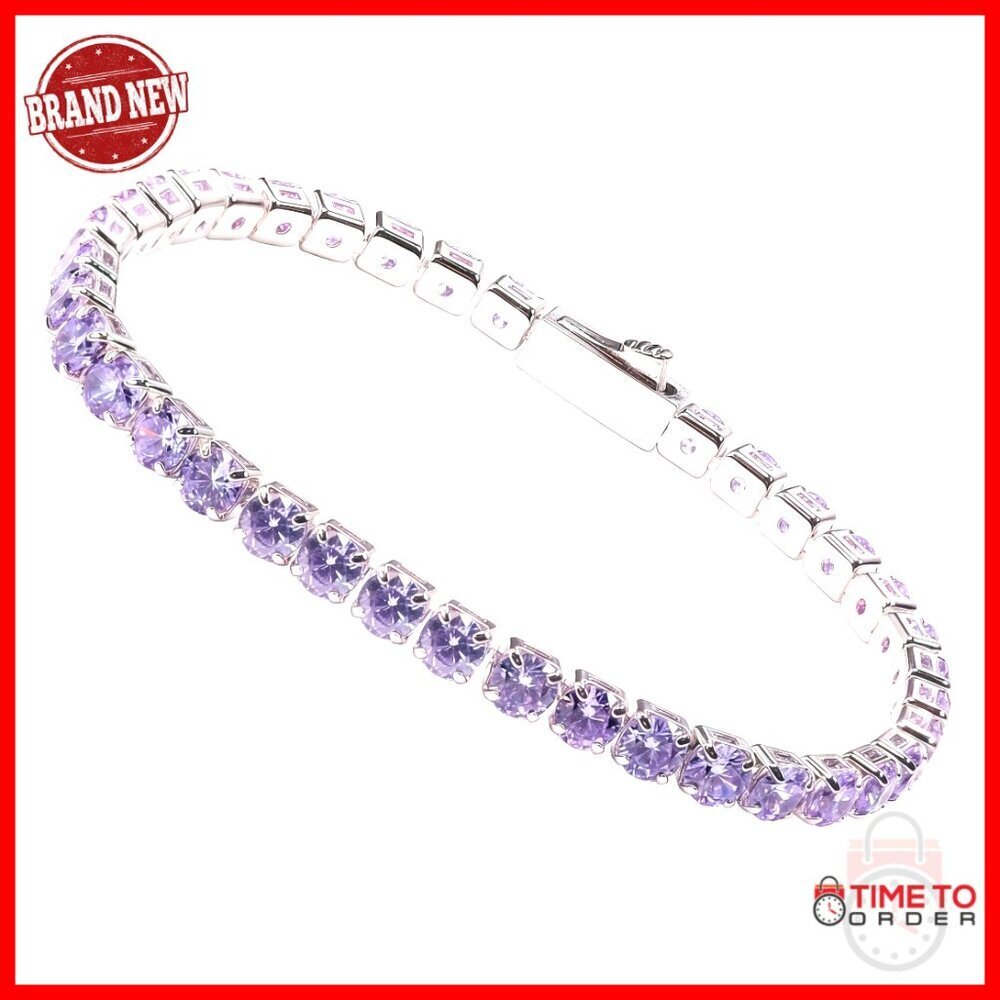Moissanite Tennis Bracelet Elegant Minimal Classic Wedding Bridal Prom Jewelry